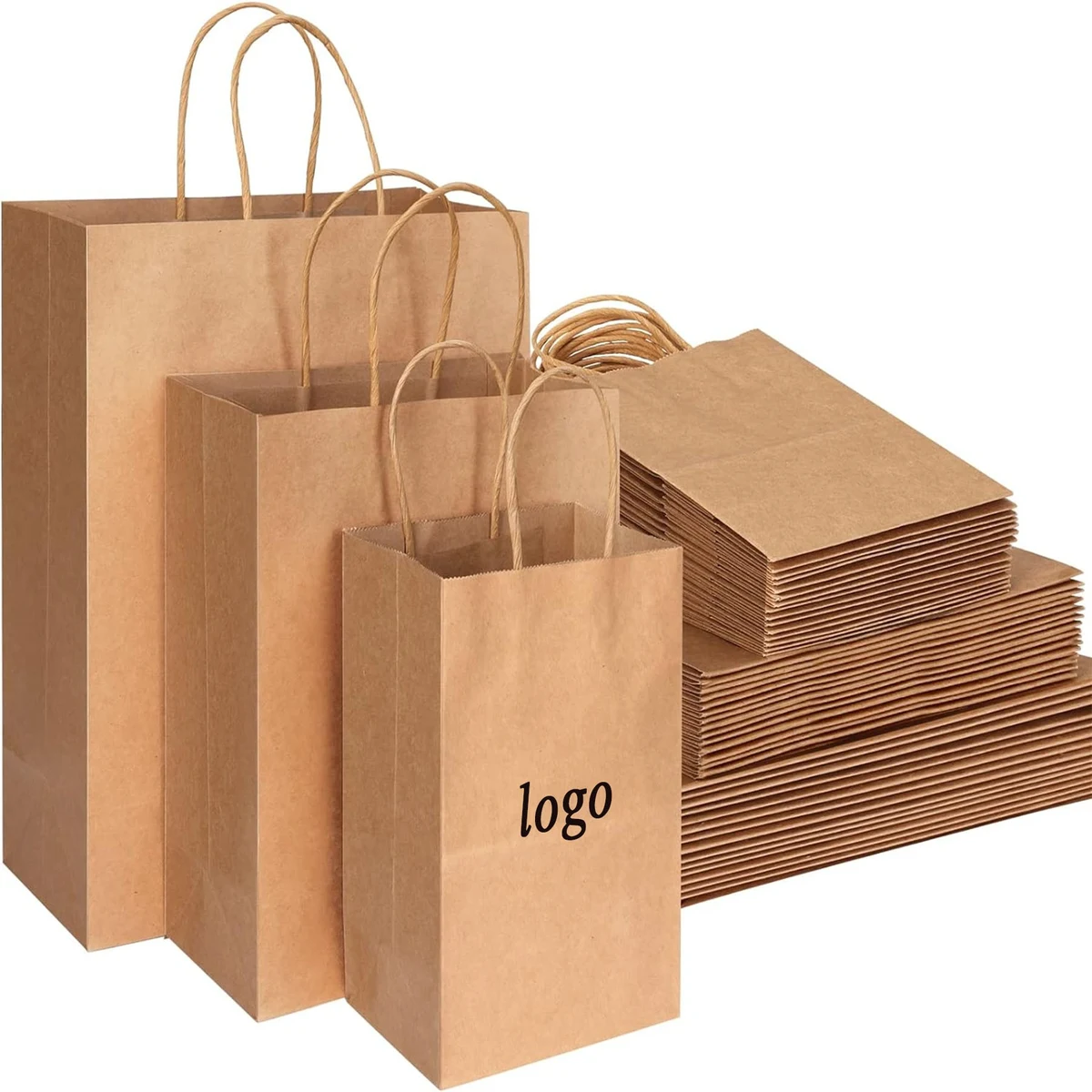 Portable Brown Kraft Paper Bag 1