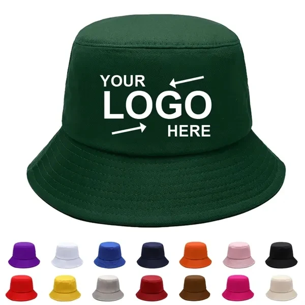 Custom Cotton Bucket Hat 12 inches — Sun Protection Trade Show & Outdoor Events 1