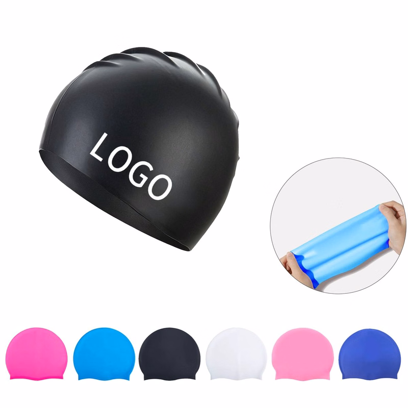 Adult Elastic Silicone Swim Cap