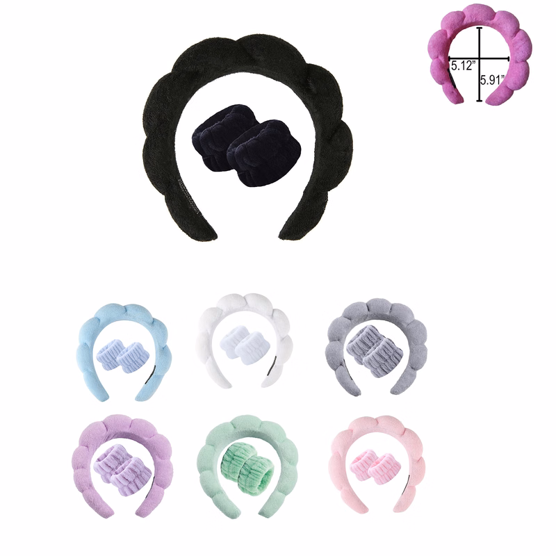 Terry Cloth Cloud Spa Headband MOQ50