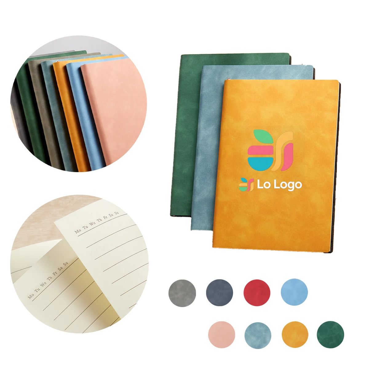 A5 PU Notebook with Bound Cover 1