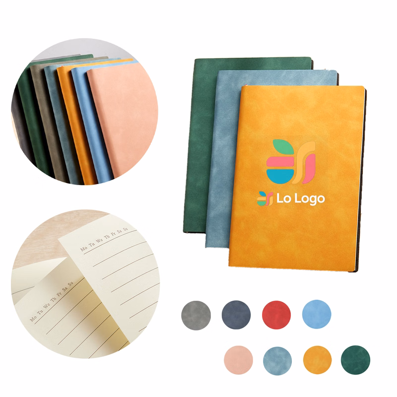 A5 PU Notebook with Bound Cover