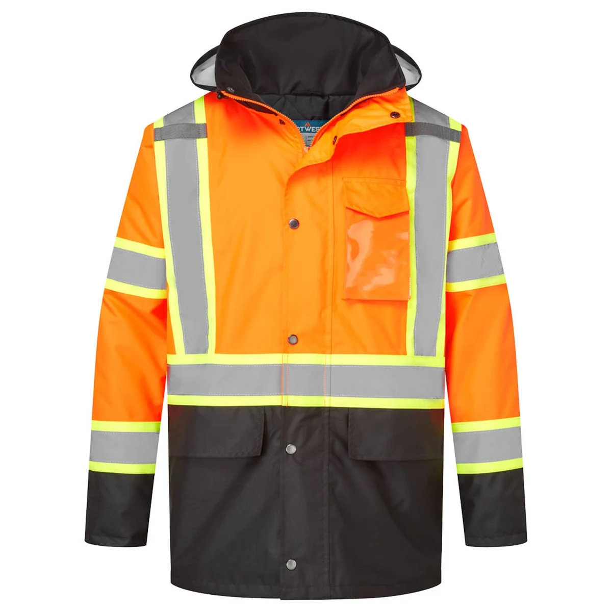Portwest Hi-Vis X Back Contrast Winter Traffic Jacket 1