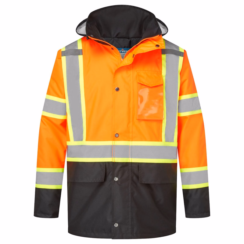 Portwest  Hi-Vis X Back Contrast Winter Traffic Jacket