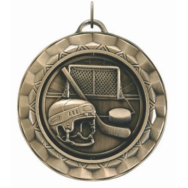 Hockey Spinner Medal, 2 5/16" 1