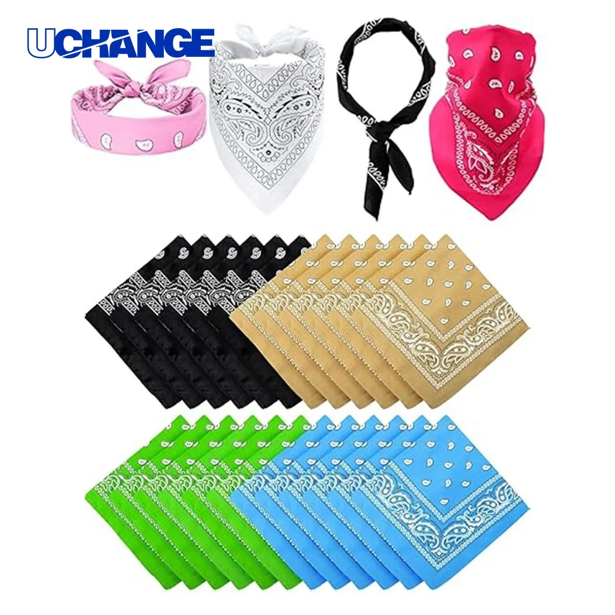 Full Color Square Scarf Bandana 1