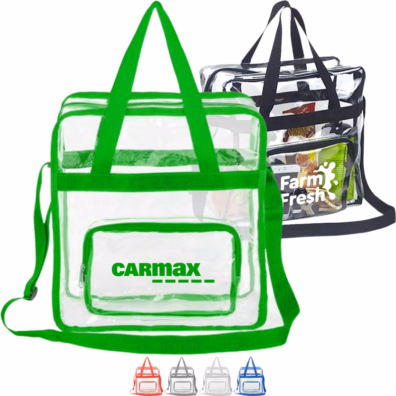 Stadium Approved Tote Bag Clear PVC Transparent Shoulder Handbag