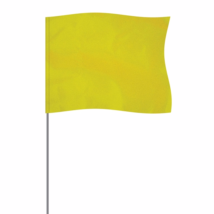 Lime 4" x 5" Marker Flag on a 21" Wire