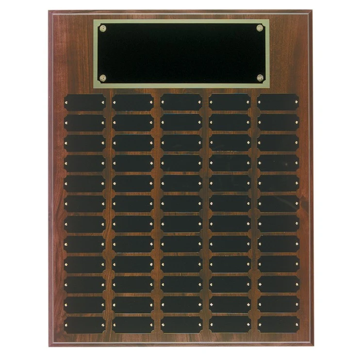 60 Plate Cherry Finish Perpetual Plaques 1