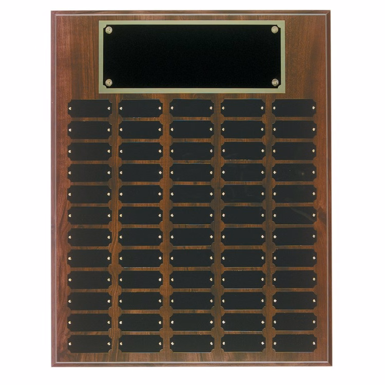 60 Plate Cherry Finish Perpetual Plaques