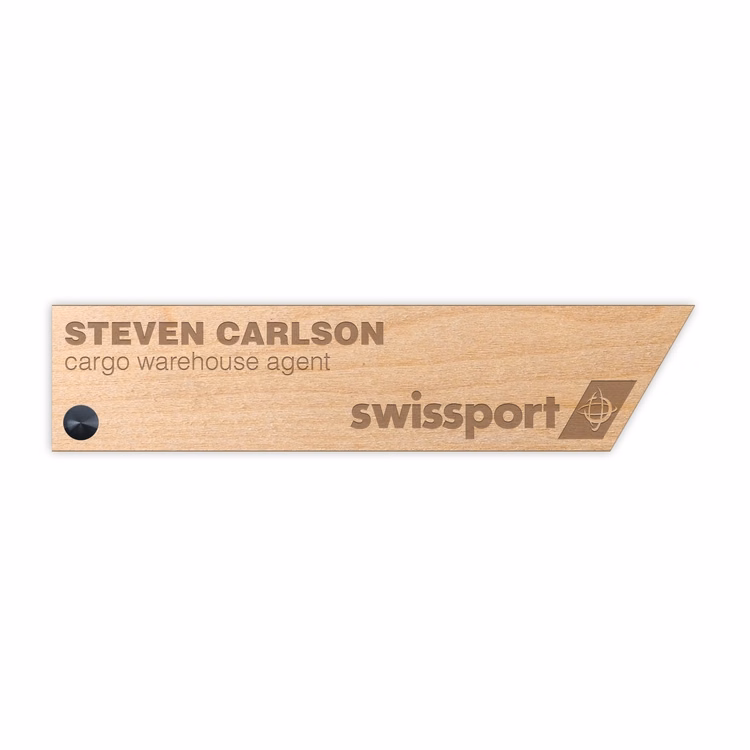 USA Made Eco-Friendly Custom Shape/Size Wood Wall Sign or Nameplate (20-24 Sq. Inches)