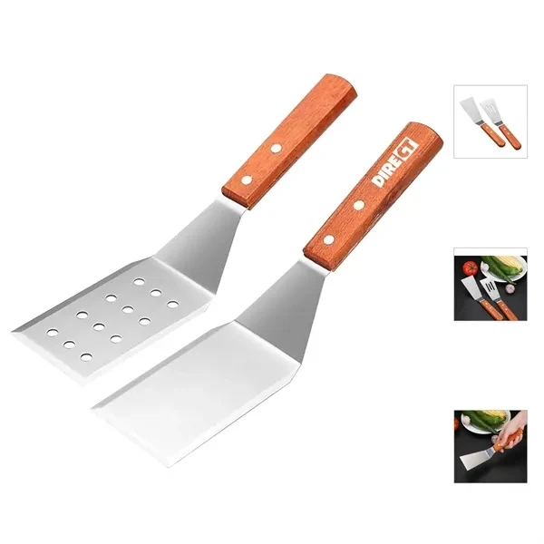 Custom Professional Stainless Steel Spatula — 11.42in Heat-Resistant Grill & Kitchen Tool 1