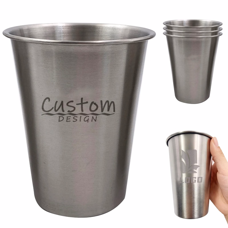 16 Ounce Stainless Steel Pint Cup