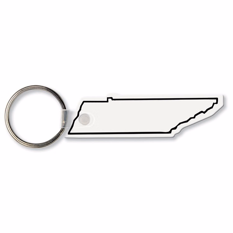 Tennessee State Shape Key Tag (Spot Color)
