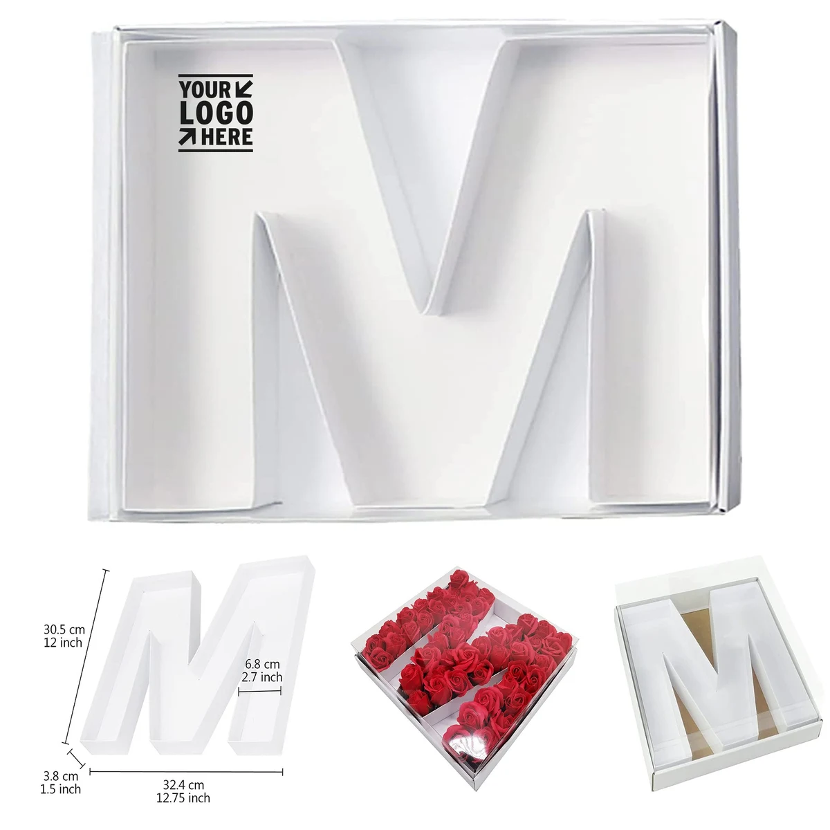 12" Cardboard Letter Shaped Mache Sweets Candy Box 1