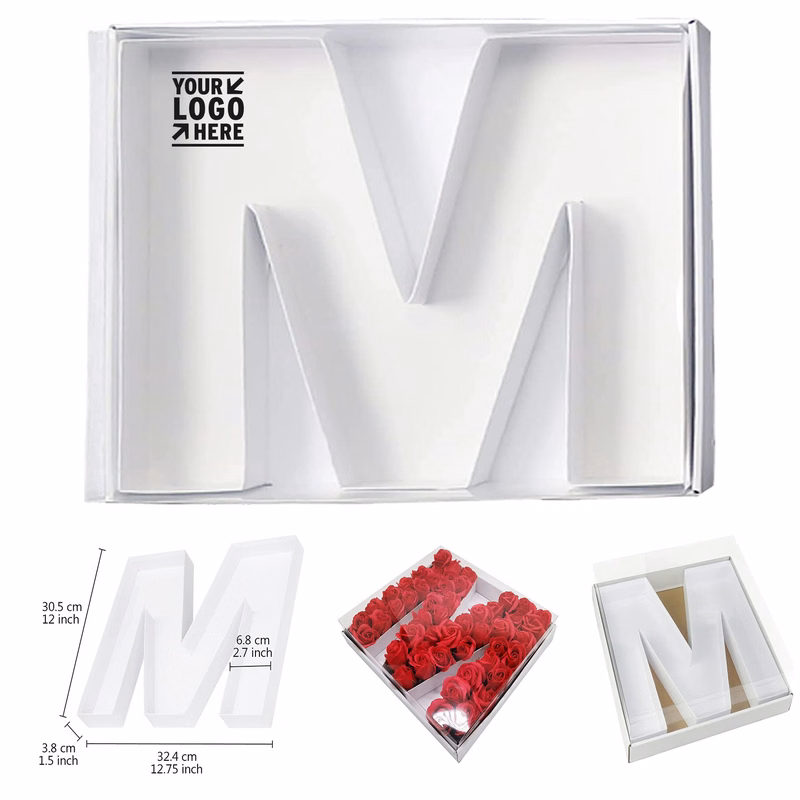 12" Cardboard Letter Shaped Mache Sweets Candy Box