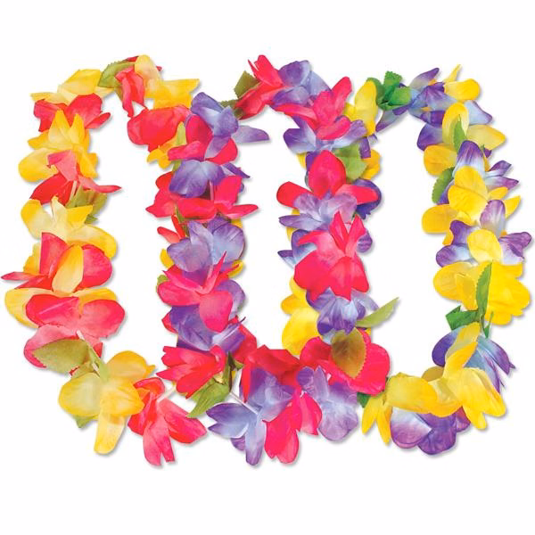 36' Silk Flower Leis