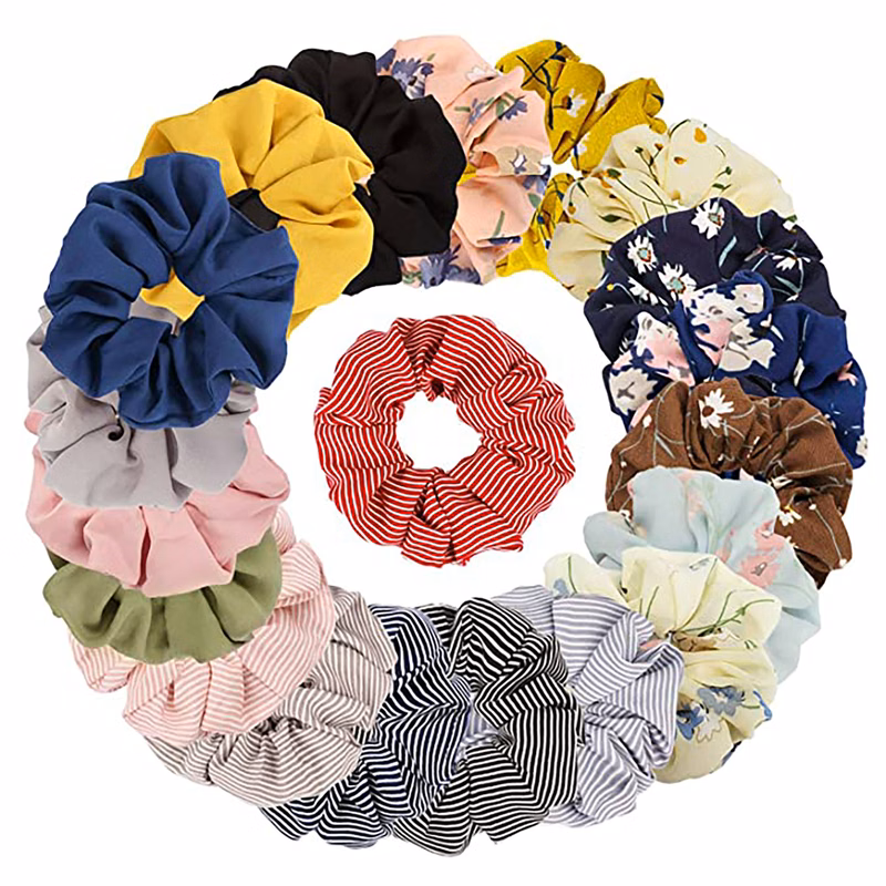Scrunchies Chiffon Elastic Hair Ties/Bands/Bandana for Women