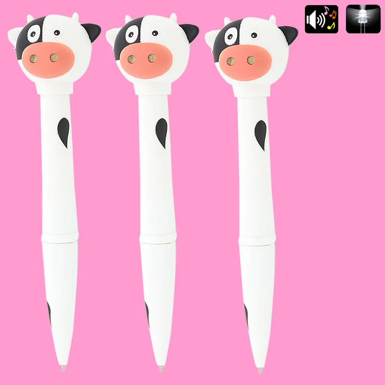 LED Sound And Light Cow Electronic Pen 1