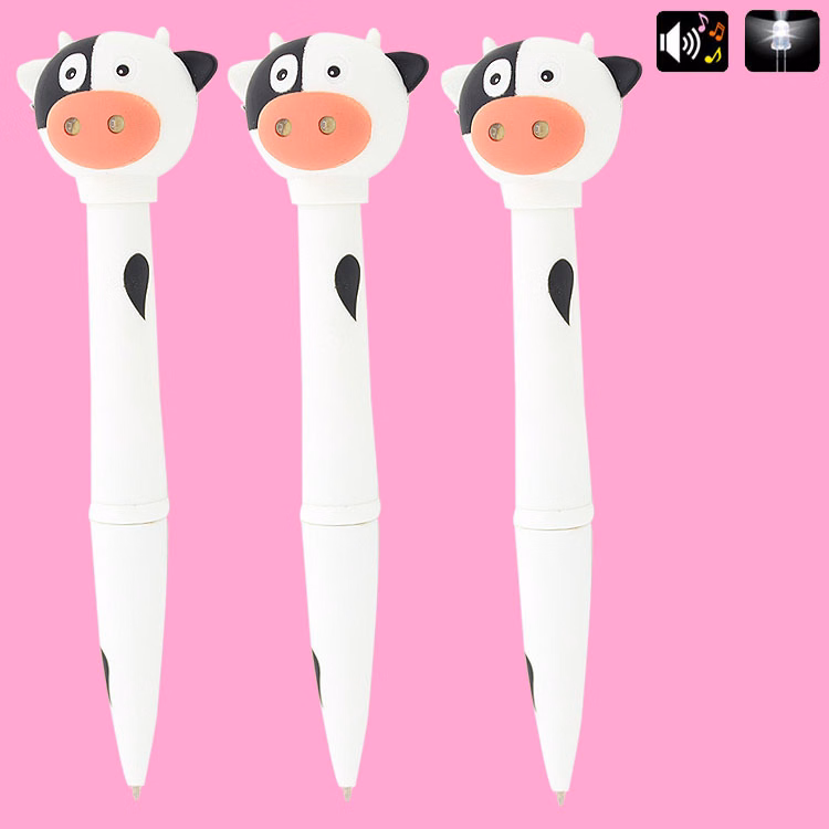LED Sound And Light Cow Electronic Pen