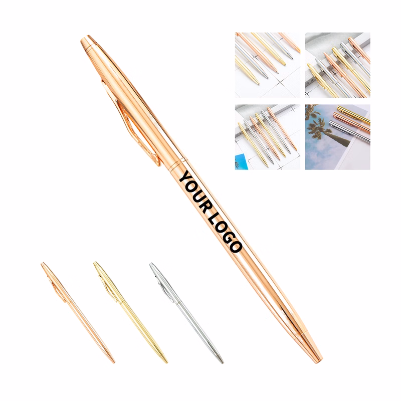 Metal Clip Ballpoint Writing Tool 5" Length x 0.3" Width