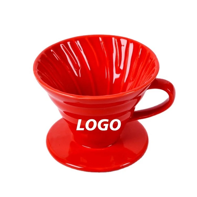 Custom Ceramic Over Coffee Brewing Filter Cone 1