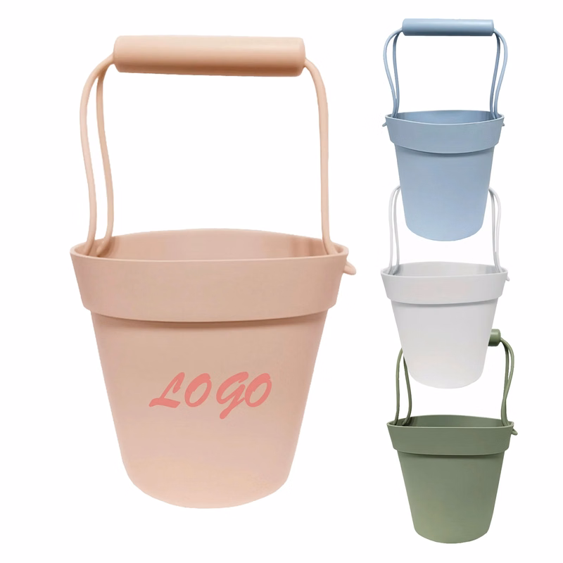 MOQ 30 Children's Toys Silicone Portable Bucket 338 oz