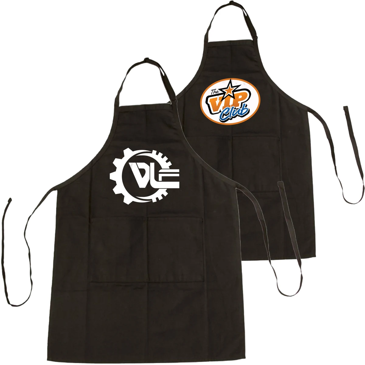 Polyester Aprons w/ Custom Logo & Pockets Full Length Apron 1