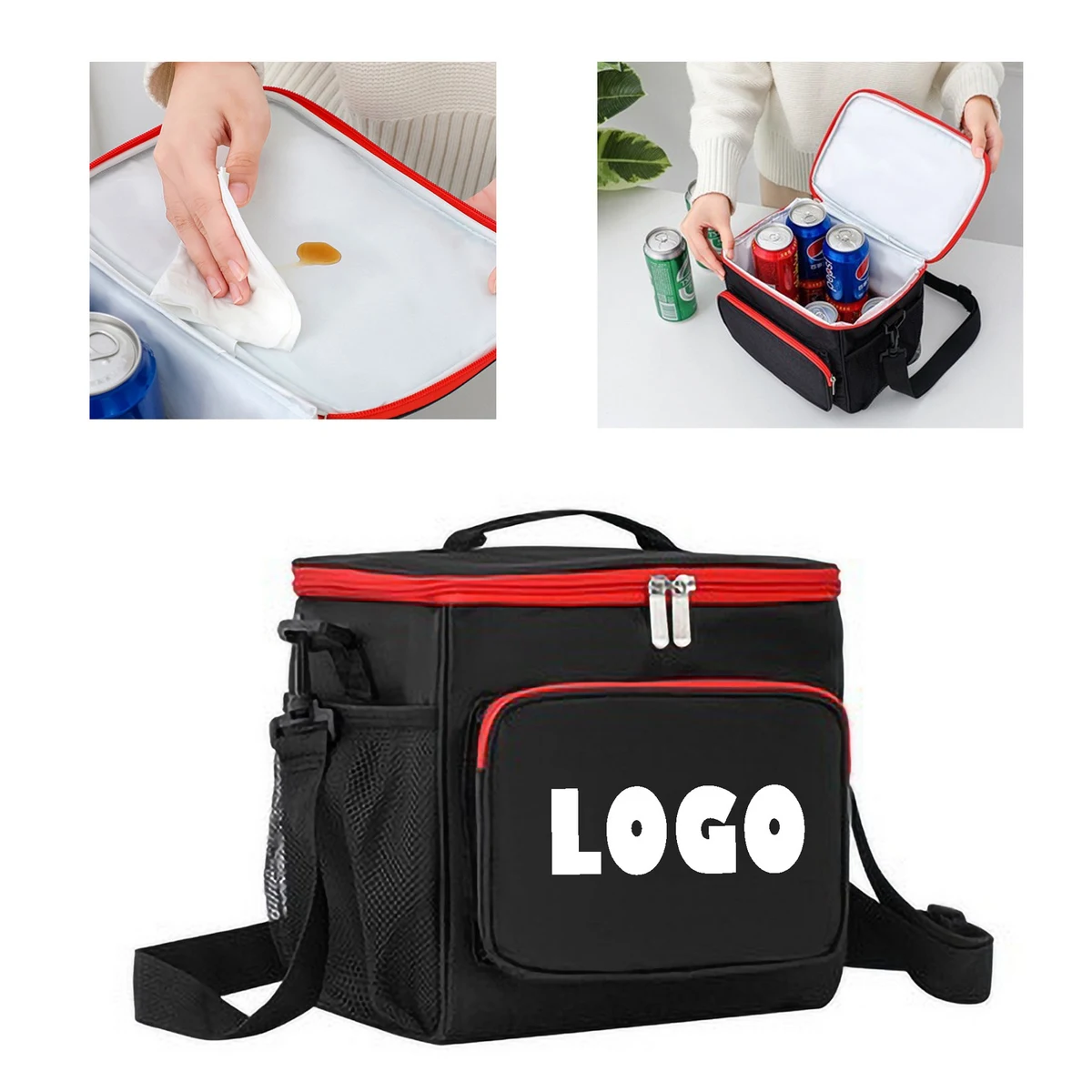 Insulated Lunch Bag Leakproof Cooler Tote Bag Organizer 1