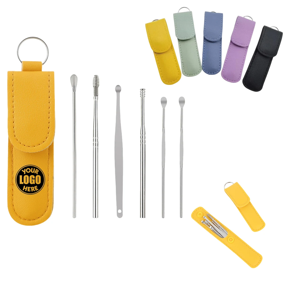 Household Stainless Steel Ear Cleaner Keychain 1