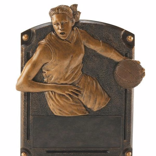 8" Female Basketball Legends of Fame Resin