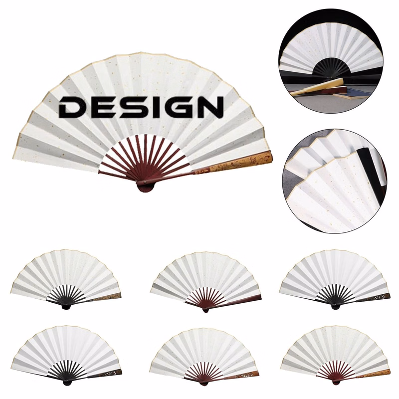 Bamboo Bone Laser Engraving Advertising Fan
