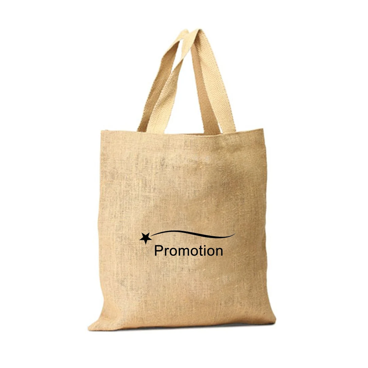 Unlaminated Jute Shopping Bag, custom tote bag with logo imprint 1