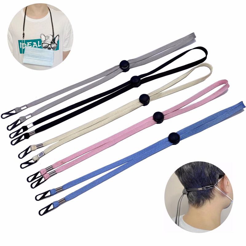 Adjustable Mask Lanyard Sling Keeper (27.5"x0.27")