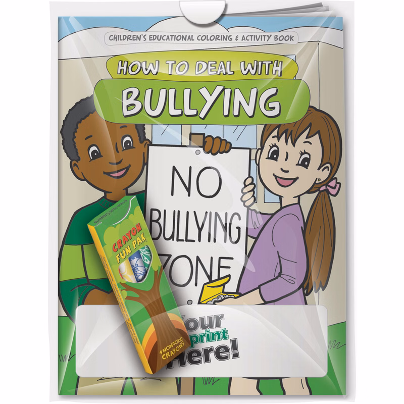 Combo Pack - CB1012 Coloring Book & 4-Pack of Crayons in a Poly Bag