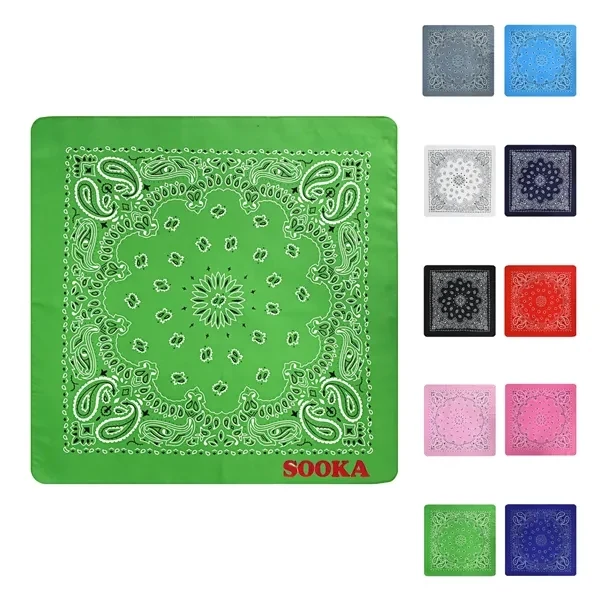 Custom Cotton Square Bandana 22x22 — Versatile Brand Activation & Event 1