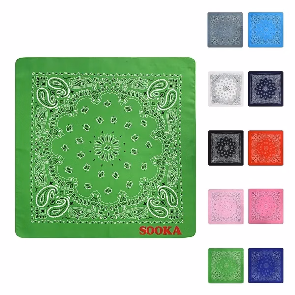 Custom Cotton Square Bandana 22x22 — Versatile Brand Activation & Event