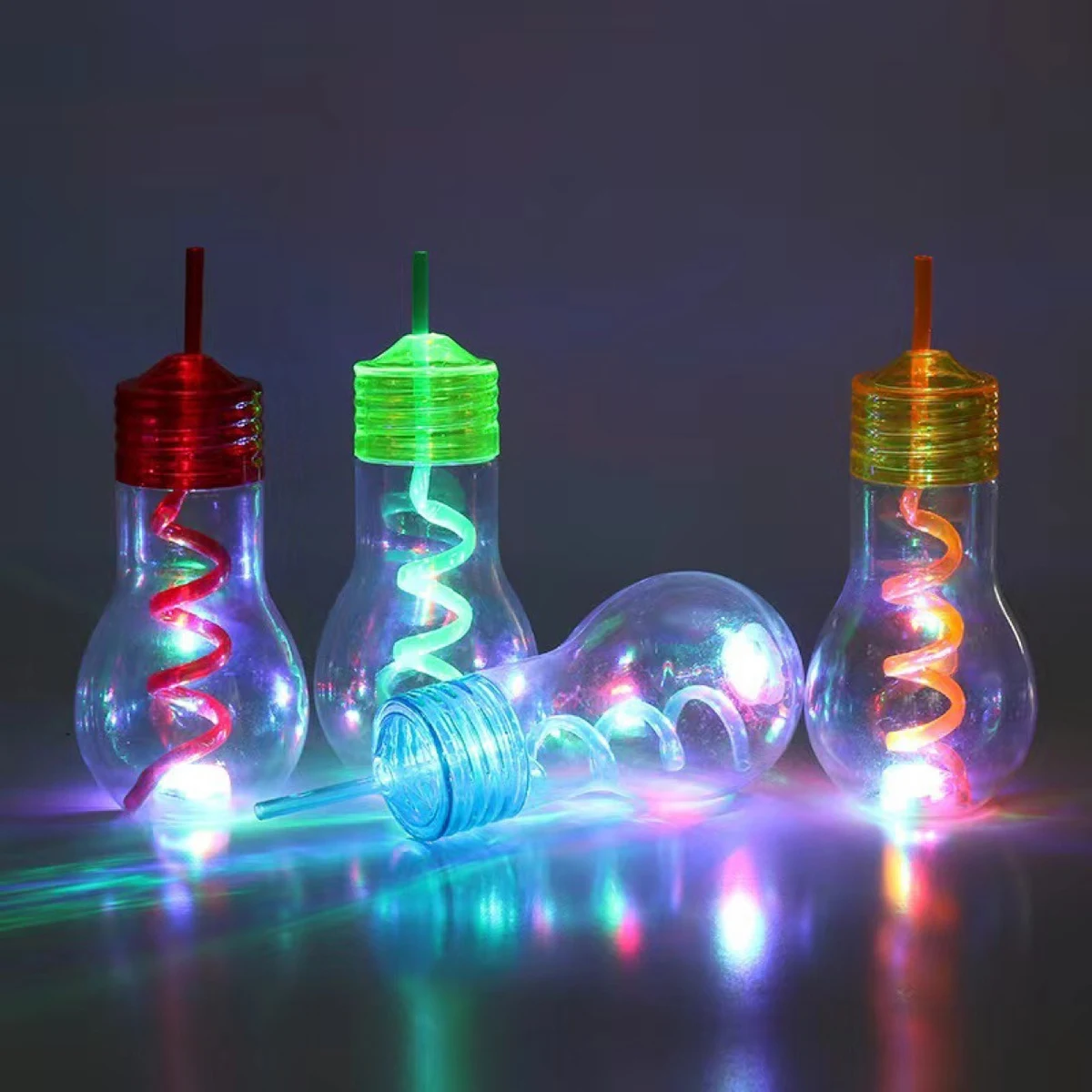 Light Bulb Cup With Straw 1