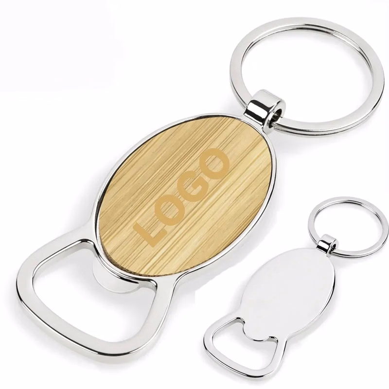 Natural Bamboo Opener Keyring
