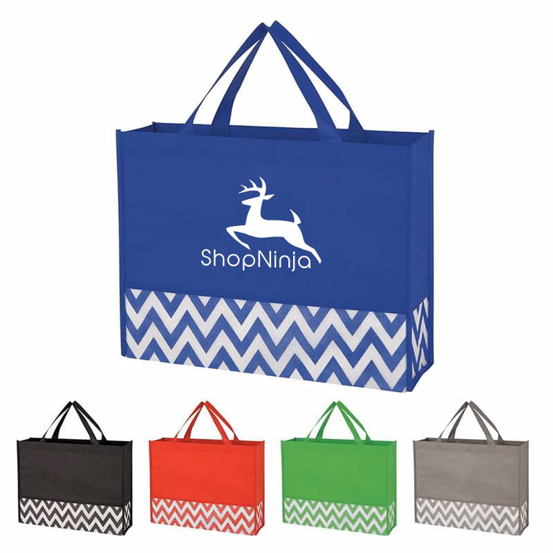 Zigzag Non-Woven Tote Bag