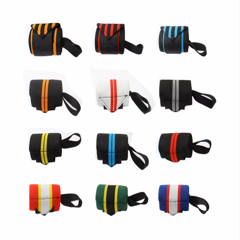 Custom Adjustable Wrist Stripe Pattern Support Straps