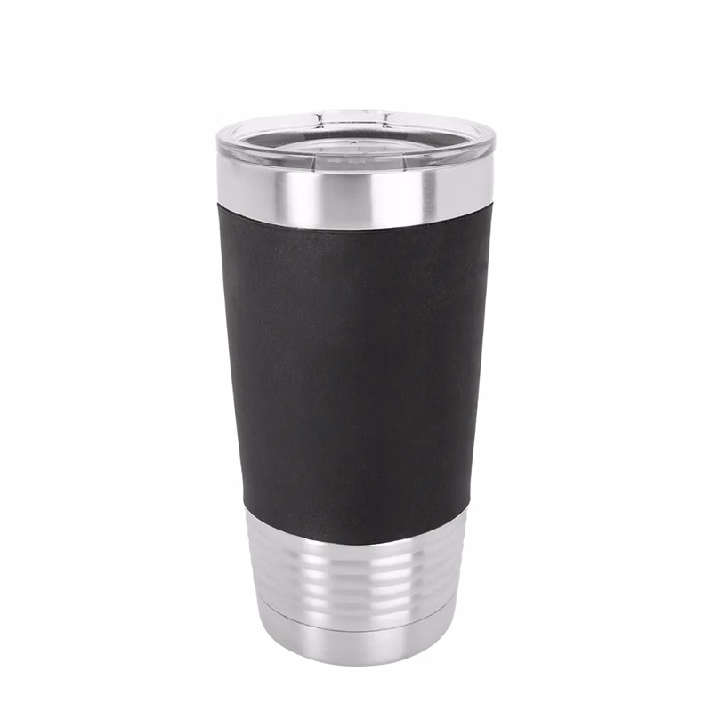 Polar Camel 20 oz Tumbler with Silicone Grip and Clear Lid
