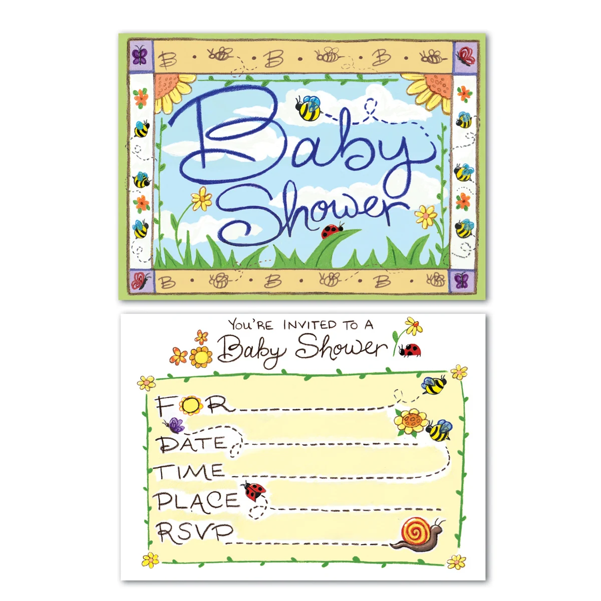 B Is For Baby Invitation Cards 1