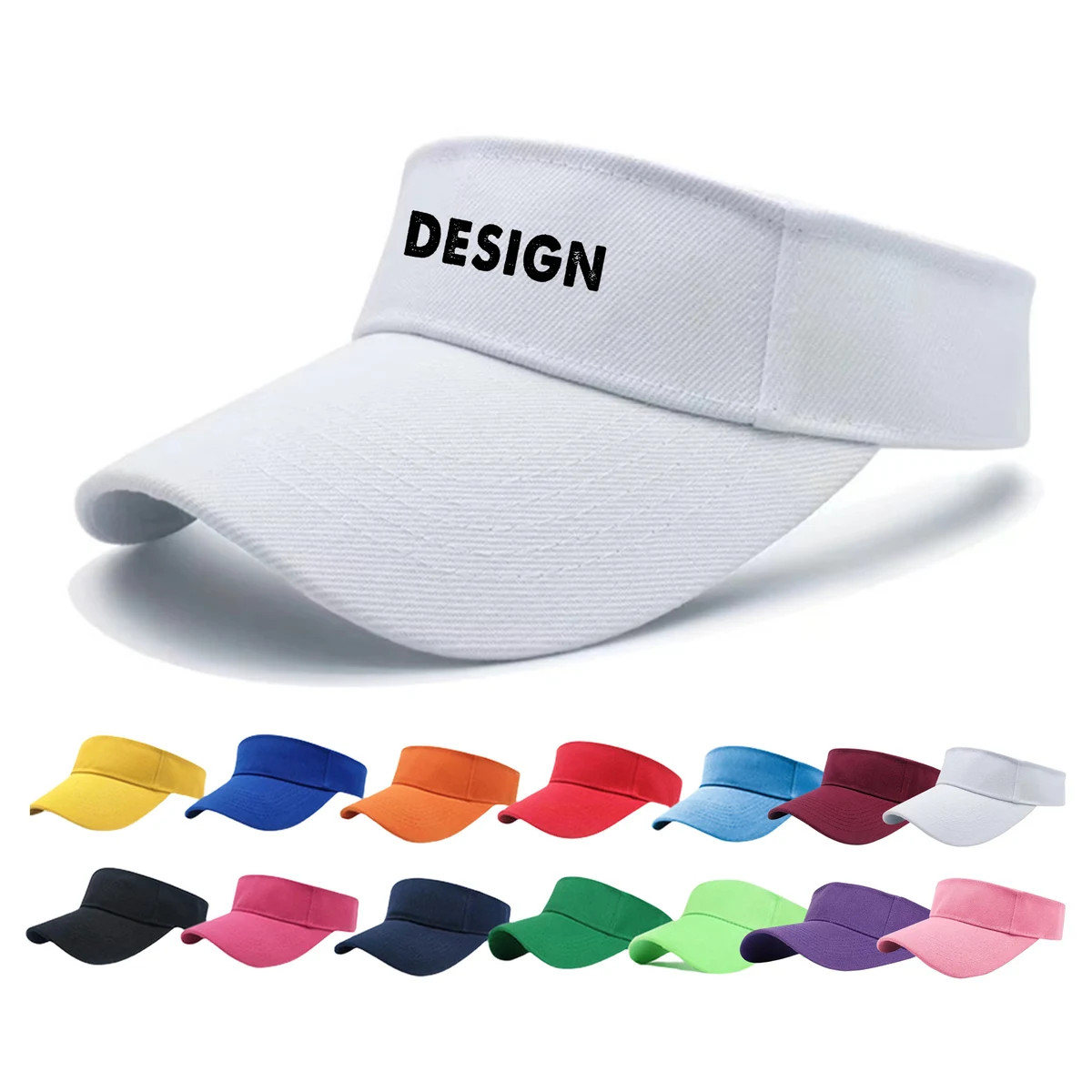 Custom Adjustable Sun Visor Hat 1