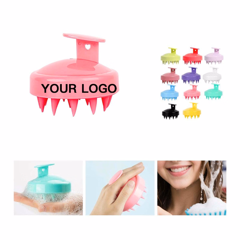 Scalp Massager Brush Relaxing Silicone Bristles
