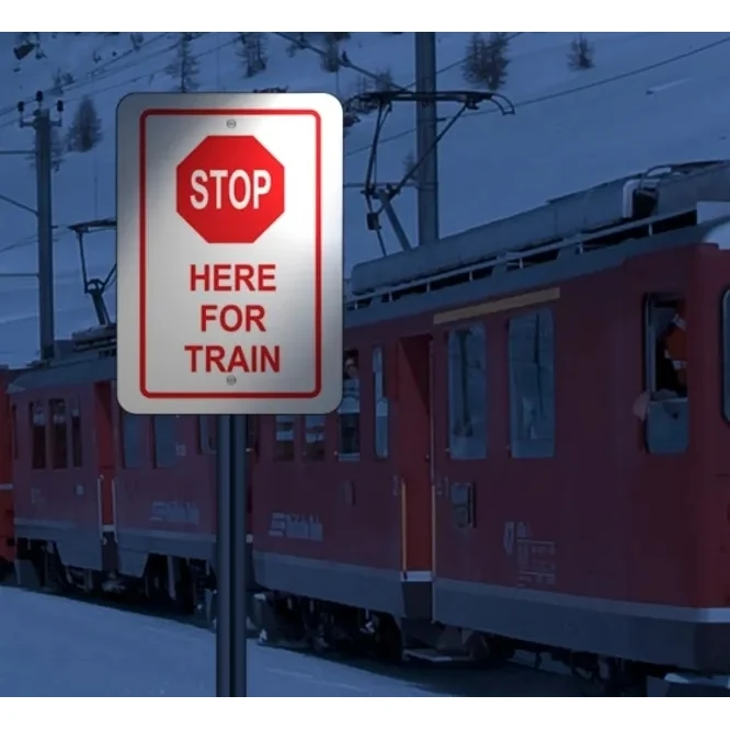 Reflective Stop Signs-1ftx1ft (SQFT) w/Holes & Pantone Color 1