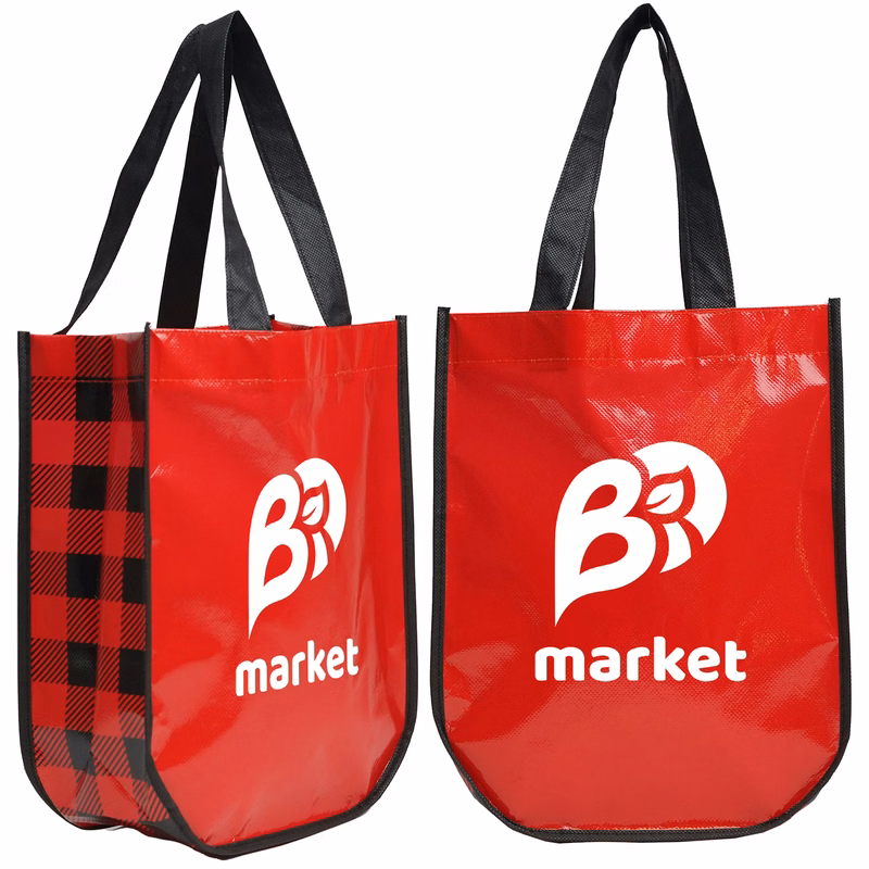 Lumberjack Plaid Laminated Fashion Tote