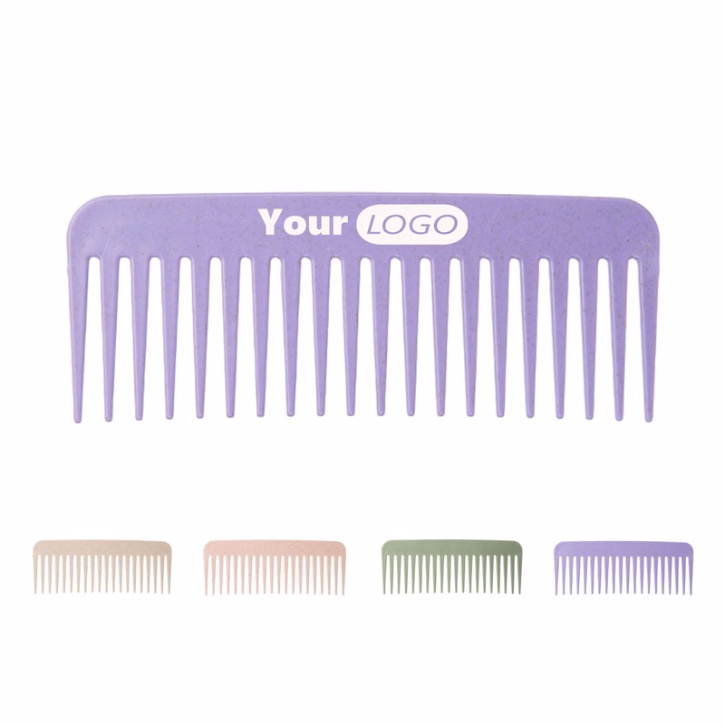 Wheat Straw Handleless Wide Tooth Comb