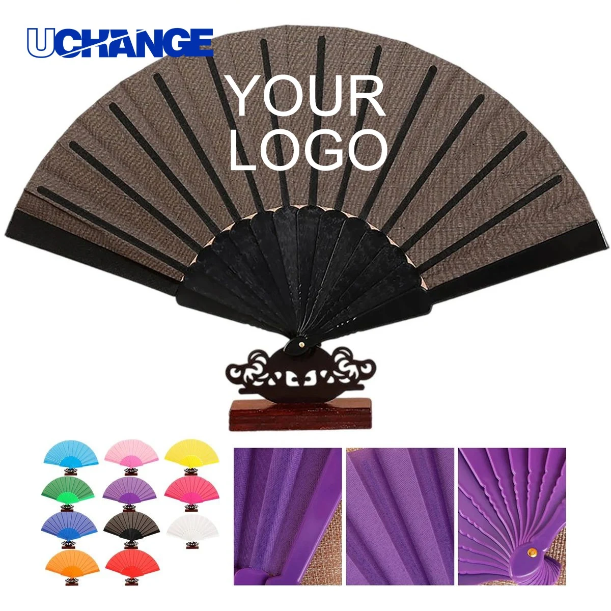Plastic Folding Handheld Fan for Events 1