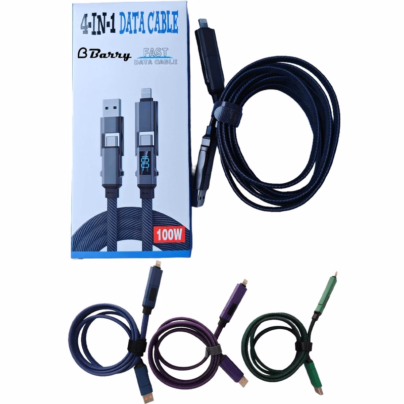 Digital Display 4-in-1 Phone Charger Cable